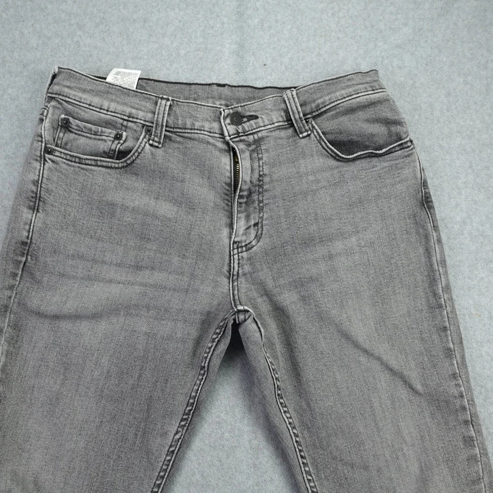 Levis 511 Jeans Mens‎ 33x30 (meas. 32x29)Gray Faded Slim Fit WaterLess Denim